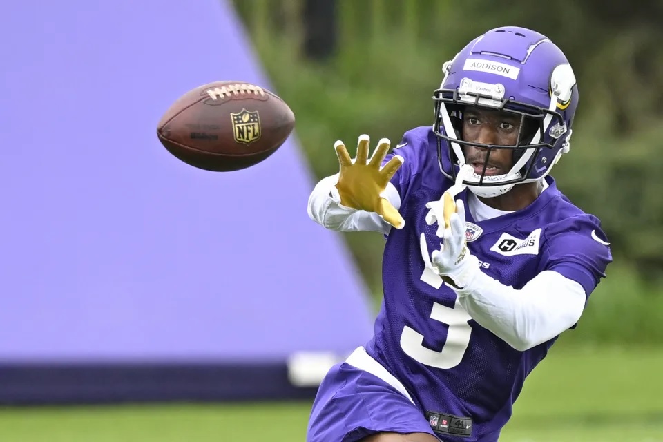 Sports Book Stuff Report Vikings 1stround pick Jordan Addison cited